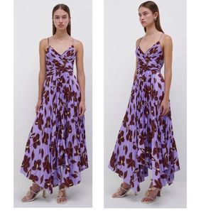 JONATHAN simkai portia floral print asymmetrical dress